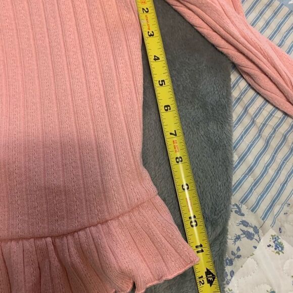 Honey & Sparkle dusty pink sweater with scalloped hem XL - Picture 7 of 7